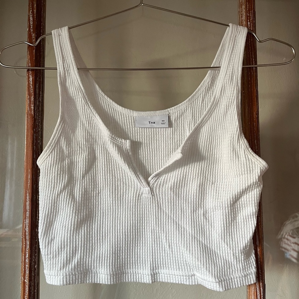 Aritzia TNA Waffle Notch Tank